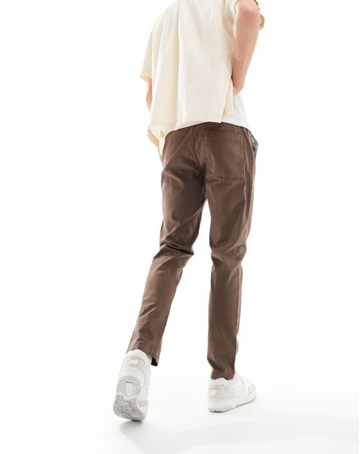 Pantalones marrones ASOS de hombre de color Brown