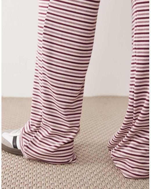 Pantalones A Color Baya De Pernera Ancha De (Parte De Un Conjunto) ASOS de color Pink