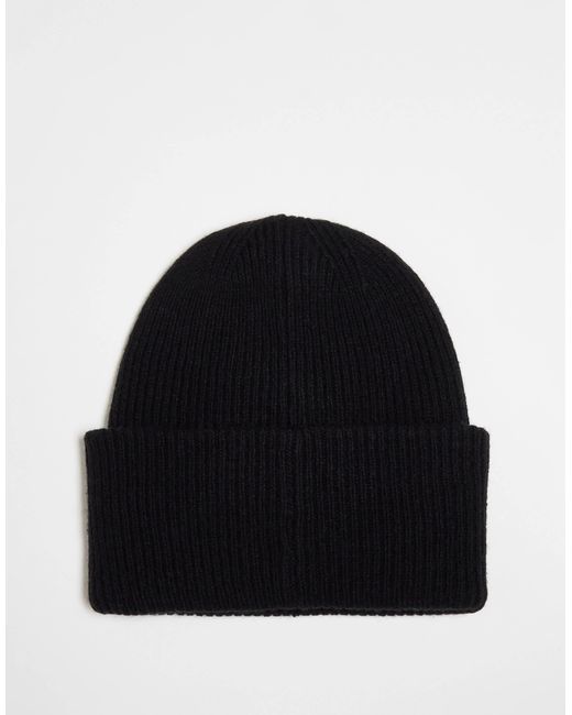 The North Face Black – urban patch – oversize-strickmütze