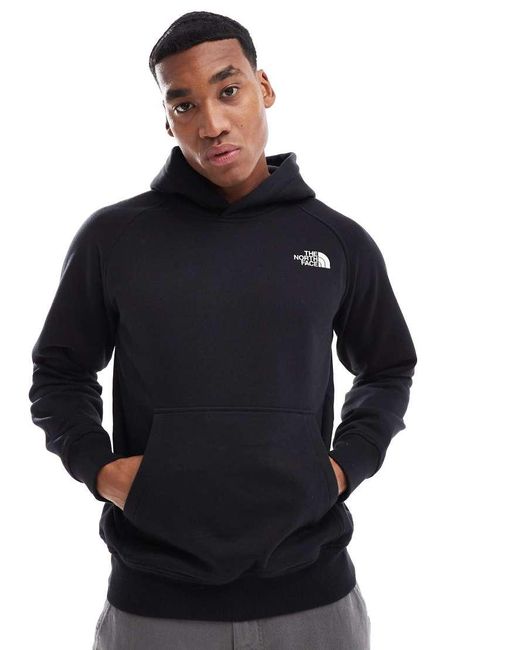 Sudadera Negra Con Capucha, Manga Raglán Y Recuadrado Del Logo De -Negro The North Face de hombre de color Blue