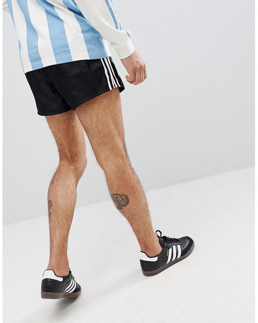 adidas Originals Retro Argentina Football Shorts In Black Cd6972 for Men |  Lyst