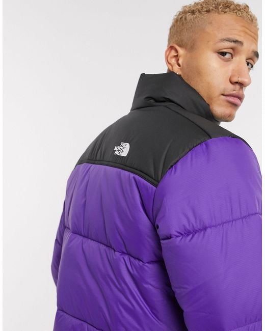 lilac north face puffer