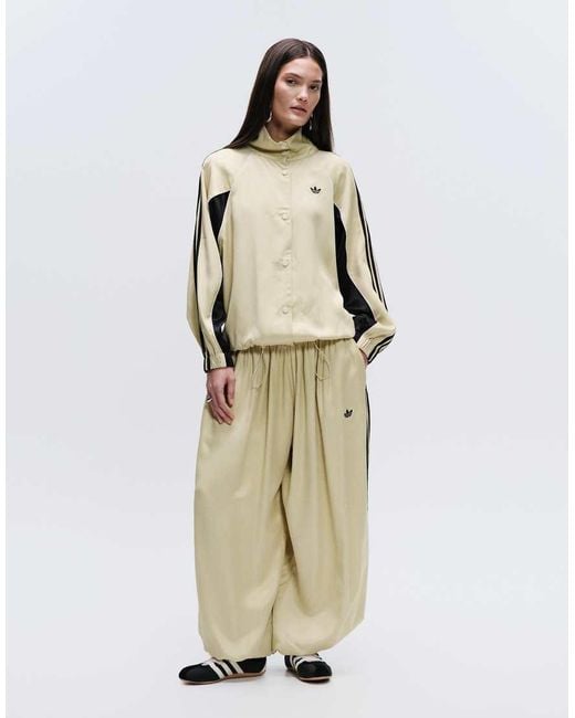 adidas Originals x ASOS Natural Oversized Funnel Neck Track Top