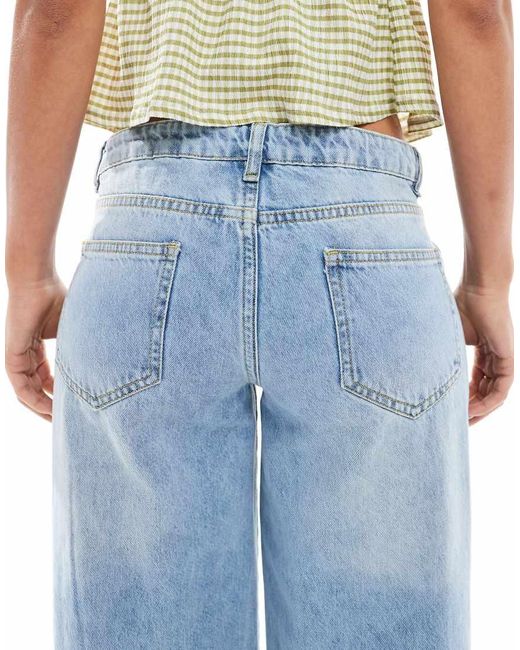 Daisy Street Blue Low Rise Boyfriend Jeans