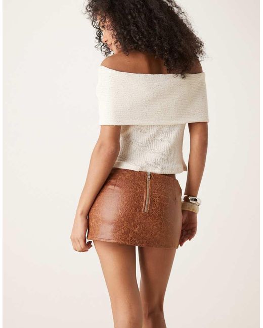 Glamorous Natural Hipster Mini Skirt