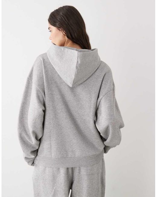 Reclaimed Vintage Gray Unisex Heavyweight Boxy Hoodie