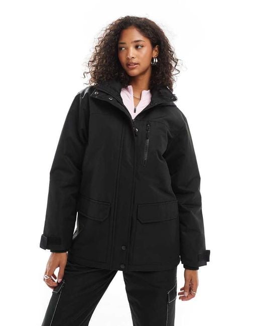 Threadbare Black Ski Jacket
