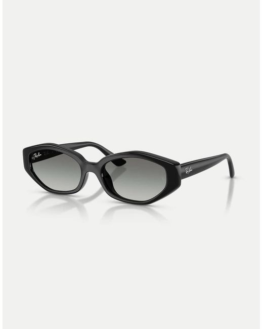 Ray-Ban Black Rb4473D Irregular Sunglasses With Lens