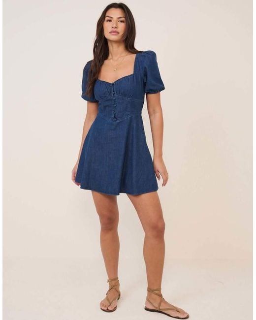 Nobody's Child Blue Tulla Mini Dress