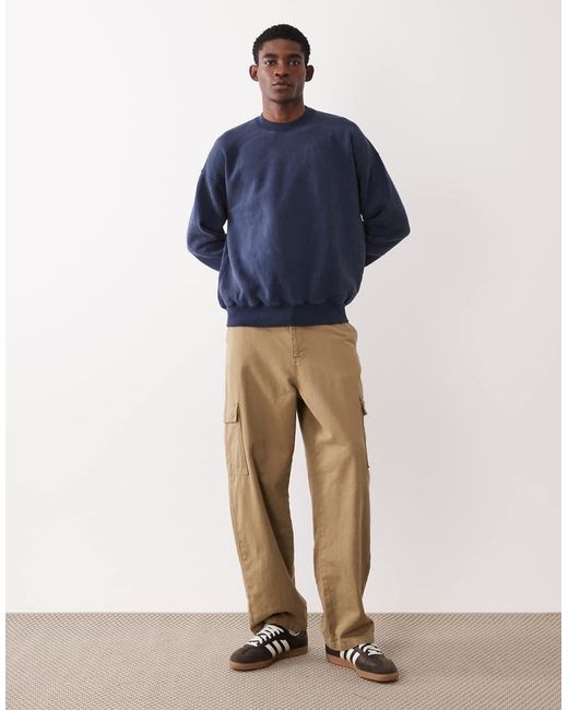 Abercrombie & Fitch Blue Essential Sweatshirt for men