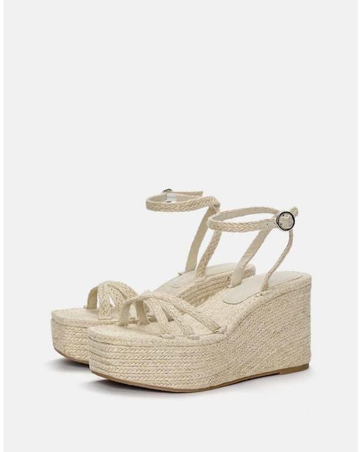 Pull&Bear Natural Jute Wedge Sandals