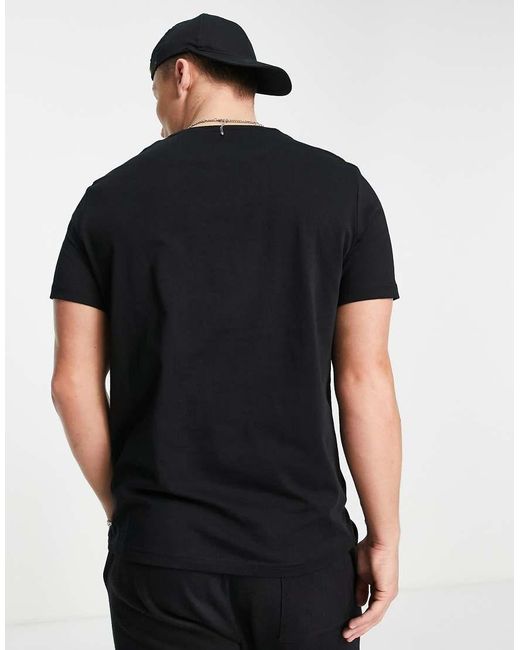 Lyle & Scott Black Cotton Logo T-shirt for men