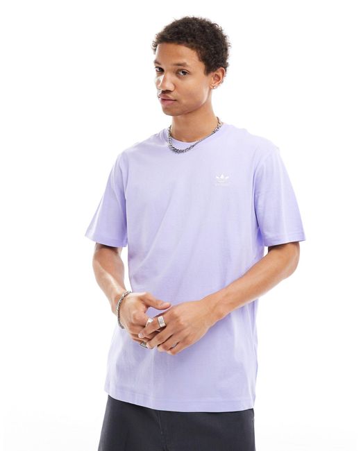 Camiseta lila essentials Adidas Originals de hombre de color Blue