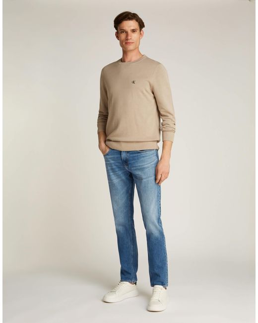 Calvin Klein Blue Slim Straight Jeans for men