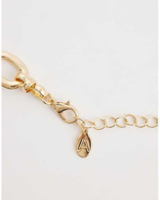 Accessorize Metallic Large Oval Links Chain Necklace