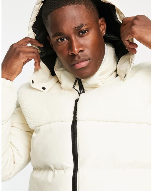 Threadbare – pufferjacke in White für Herren