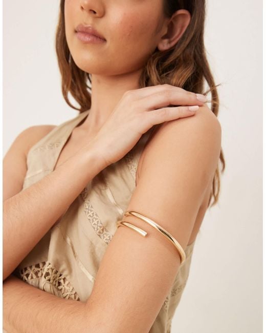 ASOS Natural Arm Cuff With Wraparound Design