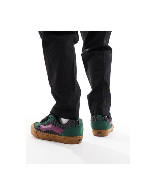 Vans – knu skool – bunte cord-sneaker mit dicker gummisohle in Black für Herren