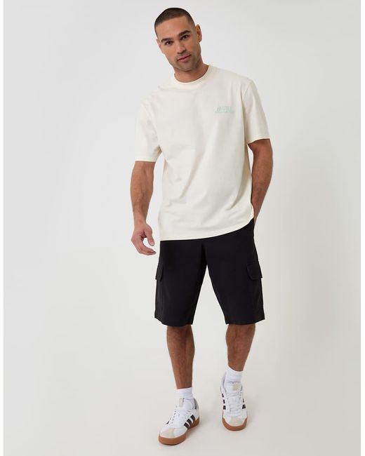 Threadbare White Relaxed Fit Graphic Cotton T-Shirt for men