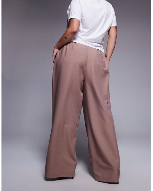 ASOS Brown Curve – elegante, lässig und gerade geschnittene hose