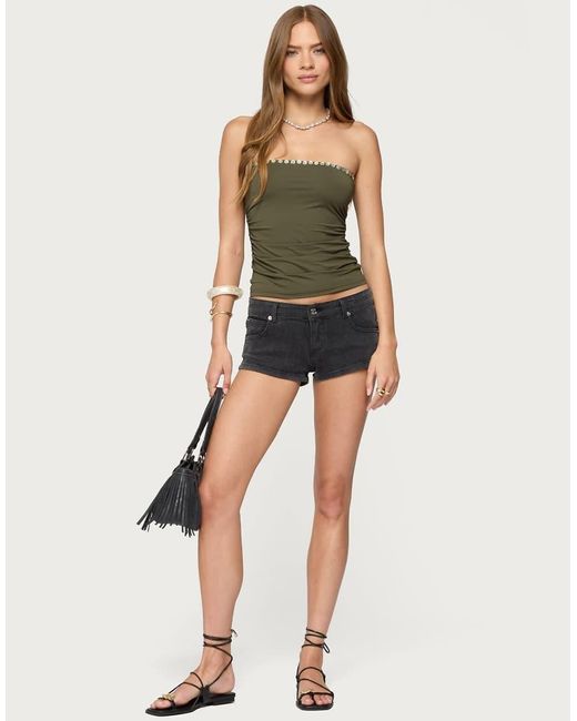 Edikted Green Liat Ruched Built