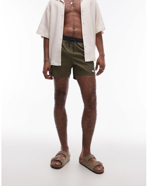 Tommy Hilfiger White Drawstring Swim Shorts for men