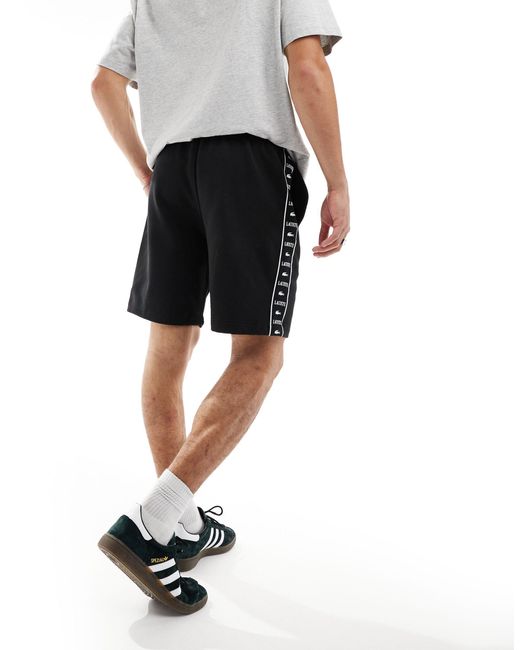Lacoste Black Taped Jersey Shorts for men