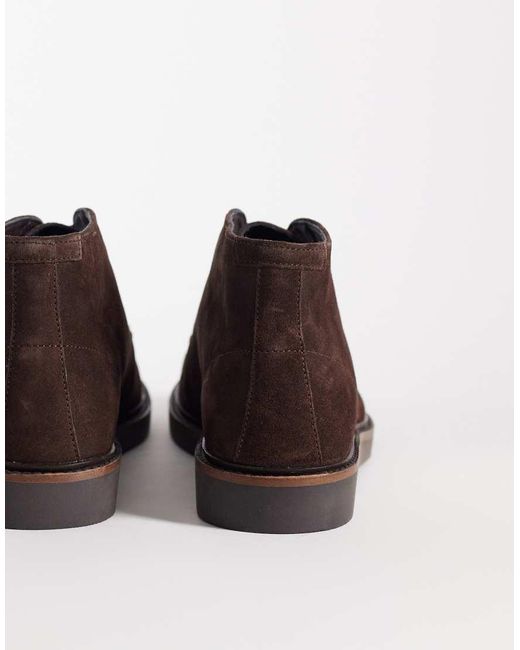 ASOS Brown Lace Up Desert Boots for men