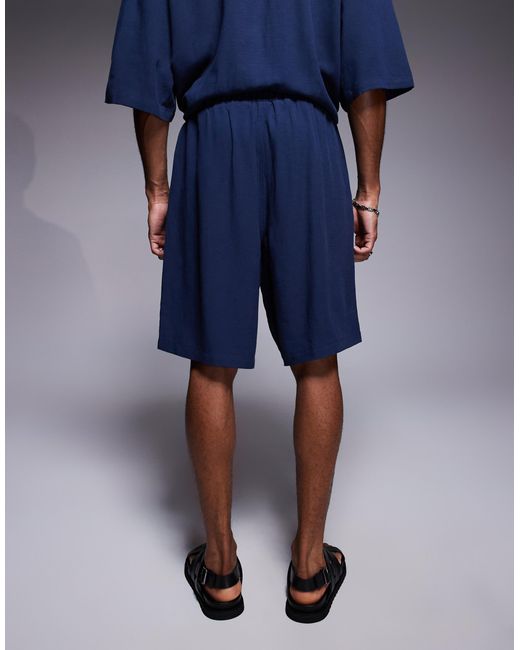 Short d'ensemble long ASOS pour homme en coloris Blue