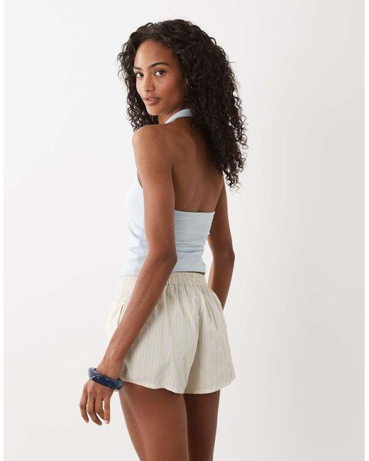Motel White Co-ord Short