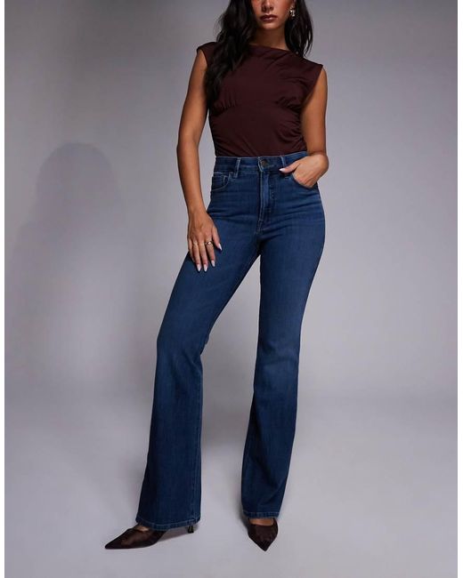 GOOD AMERICAN Blue Soft Tech Good Classic Bootcut Jeans