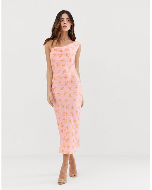 Keepsake Pink Allure Strappy Midi Dress