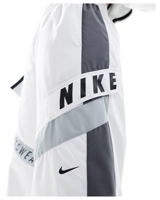 Nike White Streetwear Woven Trackpant