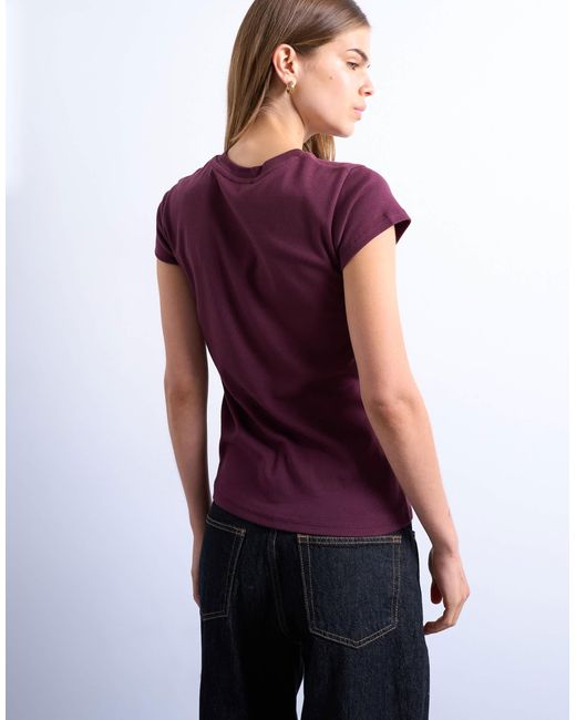 TOPSHOP Purple Everyday Tee