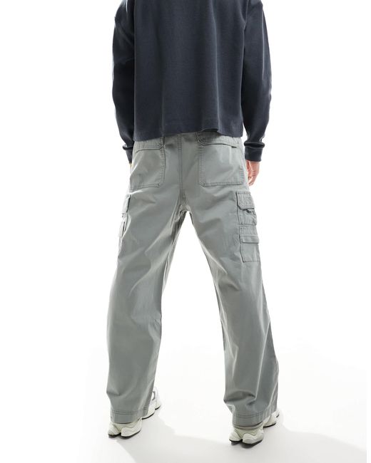 Hollister Blue baggy Carpenter Trouser for men