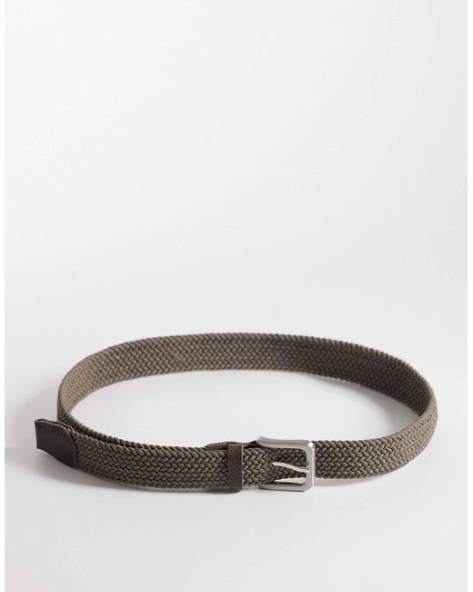 Jack & Jones – webgürtel in Brown für Herren