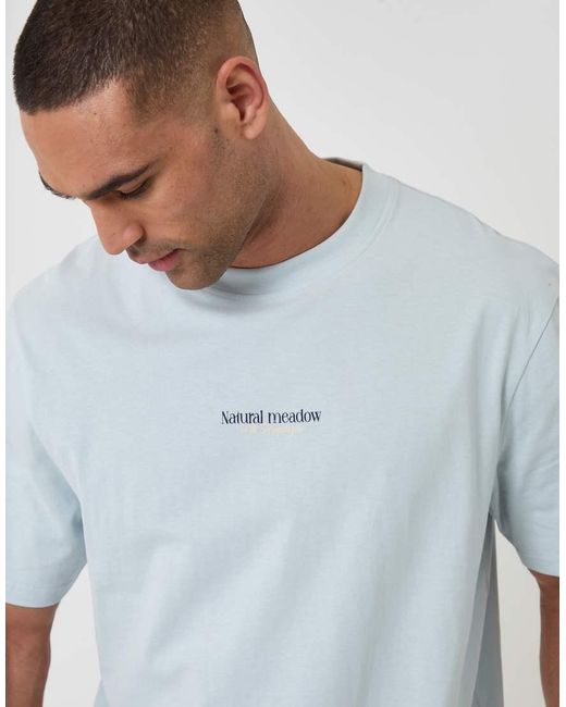Threadbare Gray Relaxed Fit Graphic Cotton T-Shirt for men