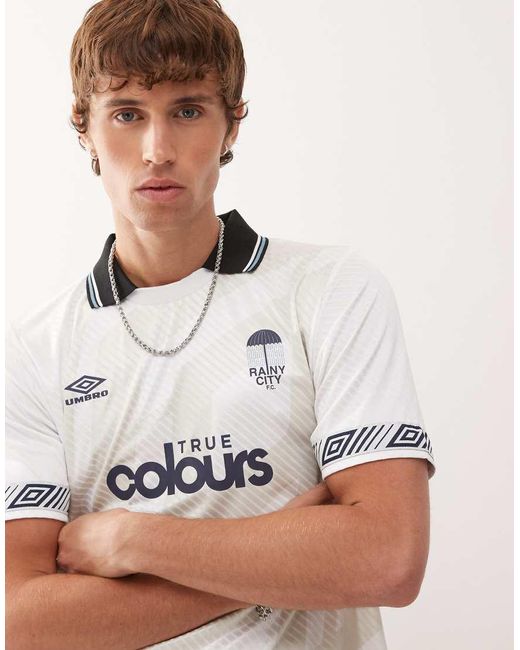 Maglia Da Calcio Bianca Con Fettuccia di Umbro in White da Uomo