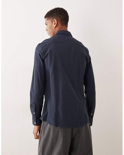 Camicia di Mango in Blue da Uomo