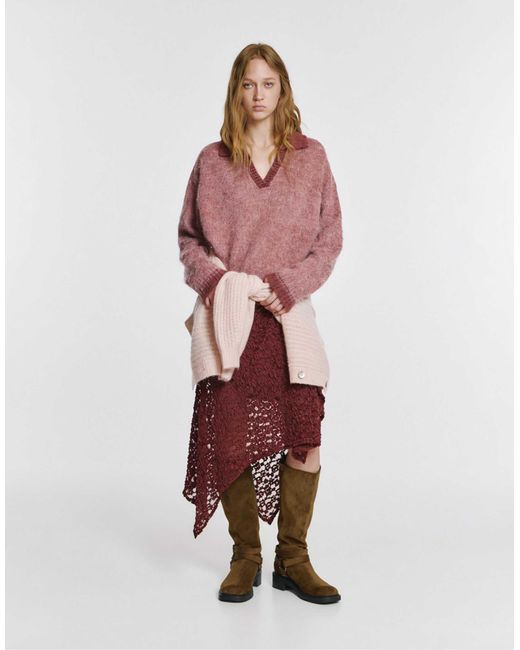Pull&Bear Red – pullover