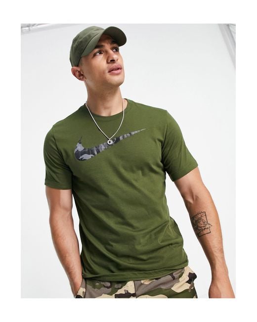 nike camo swoosh t shirt