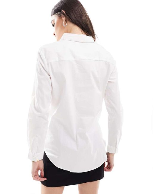 Jdy Oversized Overhemd in het White