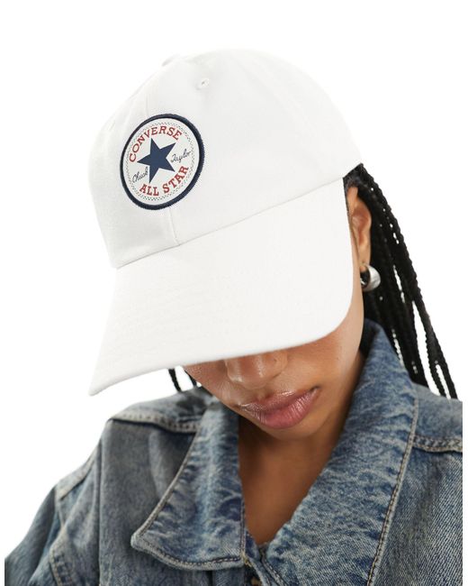 Tipoff - cappello con visiera color airone di Converse in White