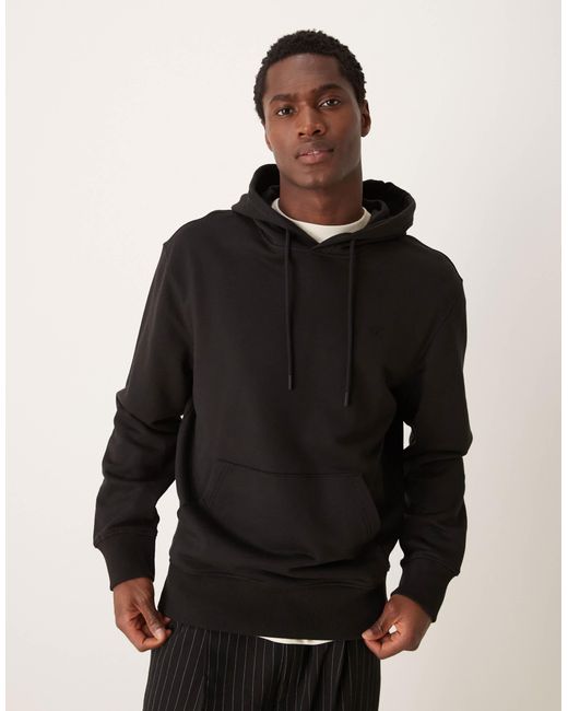 Calvin Klein Black Text Backprint Hoodie for men