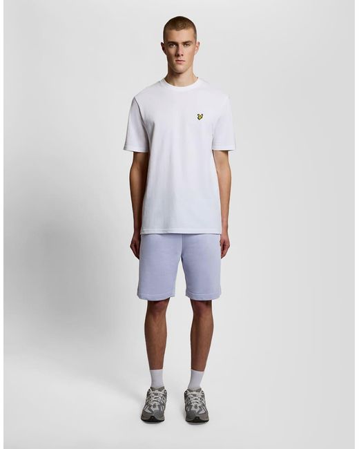 Lyle & Scott Blue Mid Bottoms Sweat Short for men