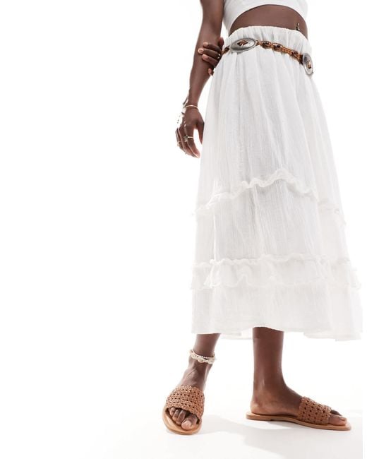 Accessorize Brown Woven Slide