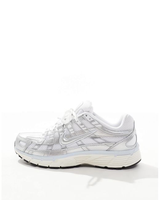 Nike White P-6000 Sneakers