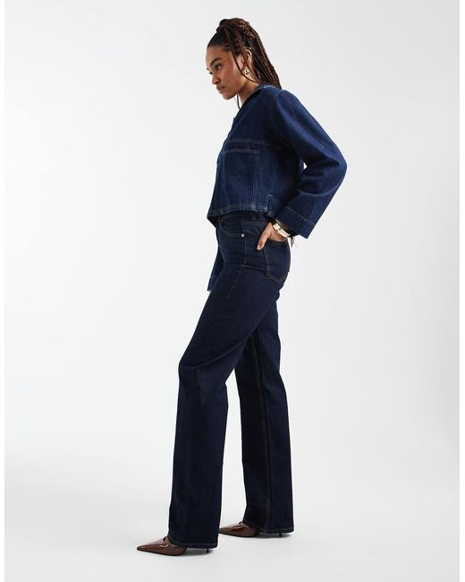 ASOS Blue Asos Design Tall Comfort Stretch Straight Leg Jeans