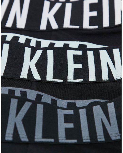Calvin Klein – intense power – boxershorts aus baumwolle in Black für Herren