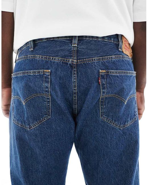 Levi's White Big & Tall 501 Original Straight Jeans for men